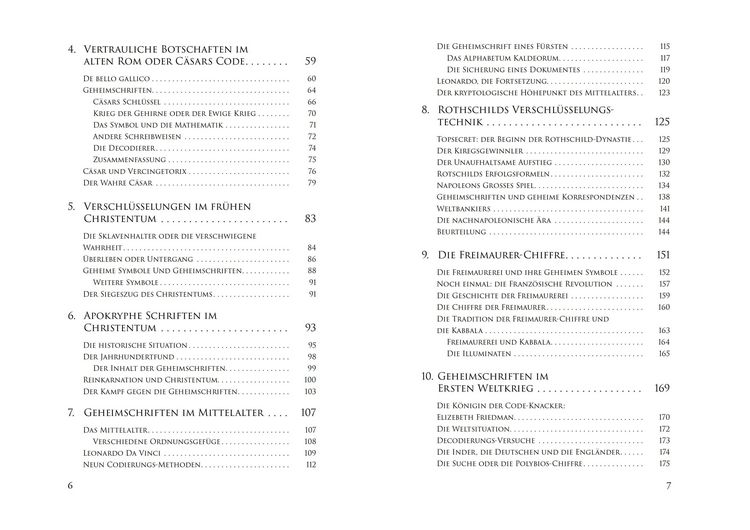 Produktbild: Geheimschriften. Die verschl&uuml;sselte Kommunikation der Geheimdienste, Geheimb&uuml;nde, Wirtschaft und des organisierten Verbrechens