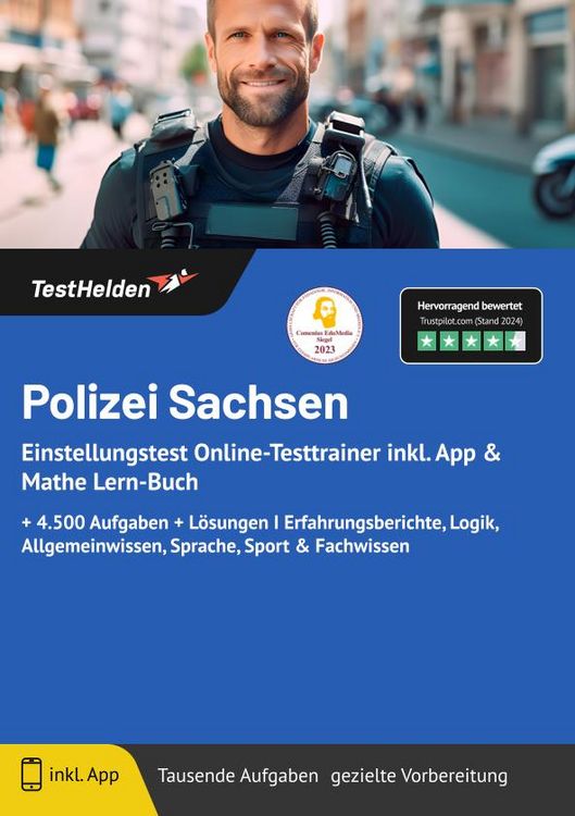 Produktbild: Polizei Sachsen Einstellungstest Online-Testtrainer
