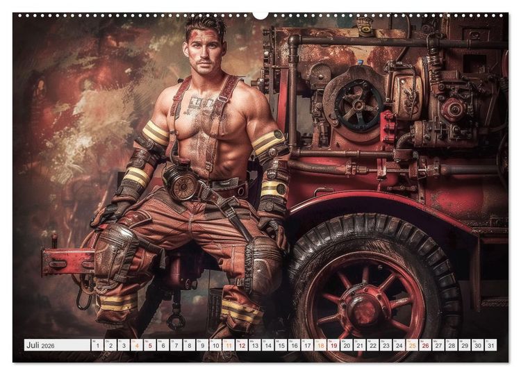 Produktbild: Feuerwehrm&auml;nner (Wandkalender 2026 DIN A2 quer), CALVENDO Monatskalender