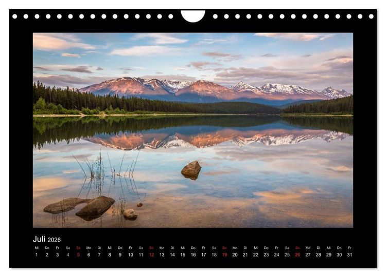Produktbild: KANADA - Rocky Mountains (Wandkalender 2026 DIN A4 quer), CALVENDO Monatskalender