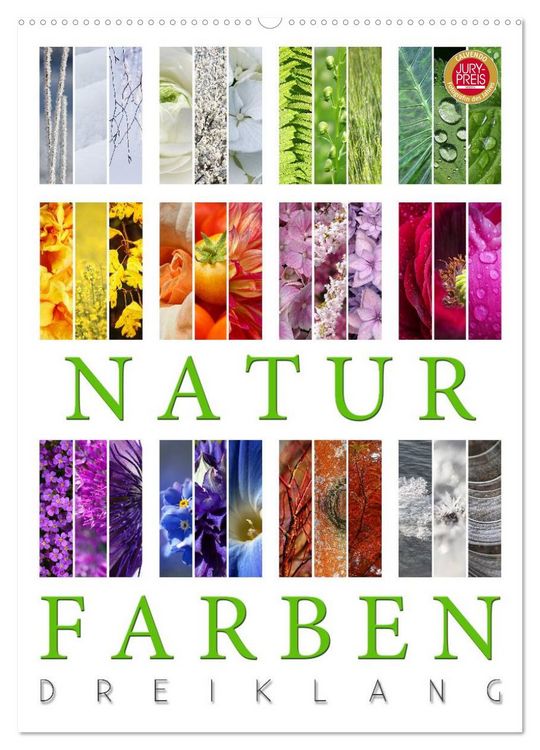 Produktbild: Natur Farben Dreiklang (Wandkalender 2026 DIN A2 hoch), CALVENDO Monatskalender