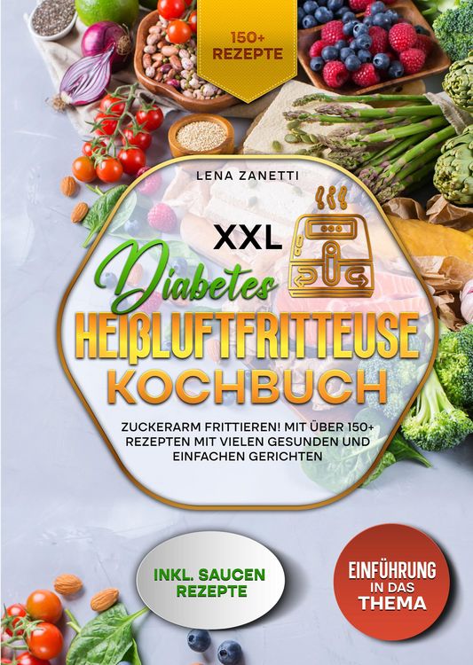 Produktbild: XXL Diabetes Hei&szlig;luftfritteuse Kochbuch