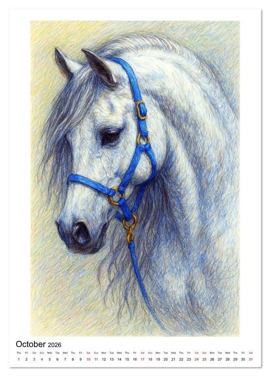 Produktbild: Enjoy Arabian Horses (Desk Calendar 2026 DIN A5 portrait), CALVENDO 12 Month DeskCalendar