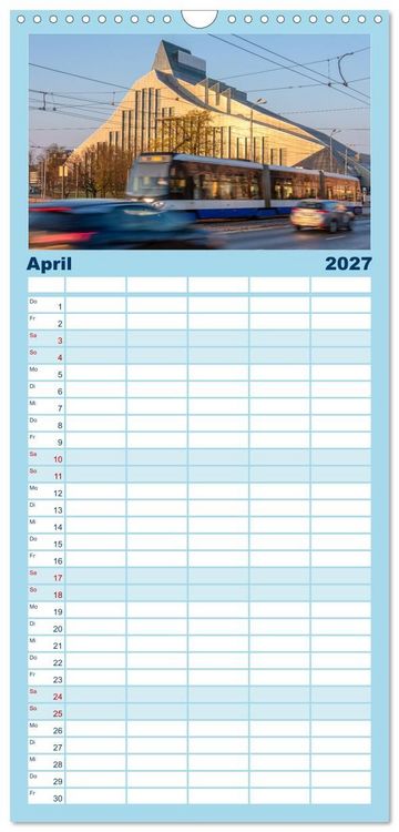 Produktbild: Familienplaner 2027 - Riga - Paris des Ostens mit 5 Spalten (Wandkalender, 21 x 45 cm) CALVENDO