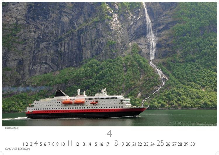 Produktbild: Hurtigruten Kalender 2027 &ndash; Wandkalender | Fotokalender Nordeuropa 24x35cm - Atemberaubende Natur- und Meereswelten, Abenteuer & Naturerlebnis &ndash; Perfektes Geschenk