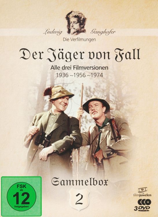 Produktbild: Der J&auml;ger von Fall - Die Ganghofer Verfilmungen Sammelbox 2 - Filmjuwelen [3 DVDs]