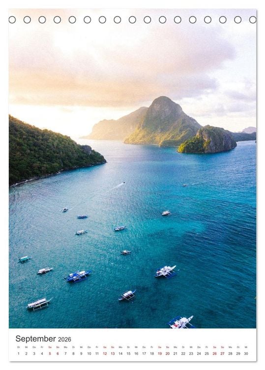 Produktbild: Philippinen - Ein wahres Inselparadies. (Tischkalender 2026 DIN A5 hoch), CALVENDO Monatskalender