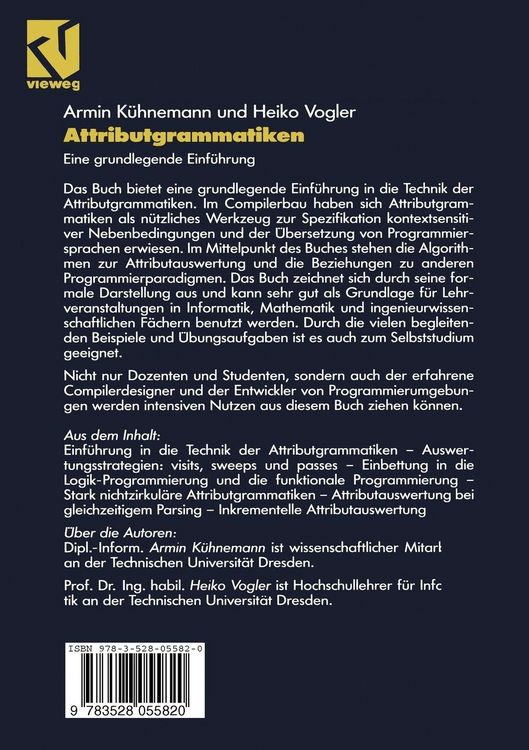 Produktbild: Attributgrammatiken