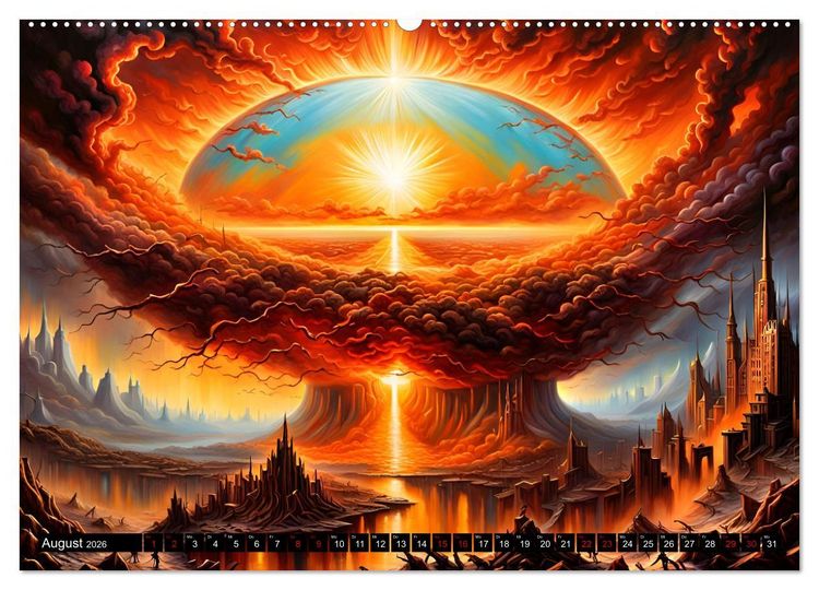Produktbild: Zukunftsvisionen Wenn die Sonne zum Feind wird (Wandkalender 2026 DIN A2 quer), CALVENDO Monatskalender