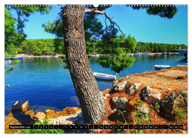 Produktbild: DALMATIEN - KROATISCHE K&Uuml;STE - Split mit Umgebung (Wandkalender 2026 DIN A2 quer), CALVENDO Monatskalender