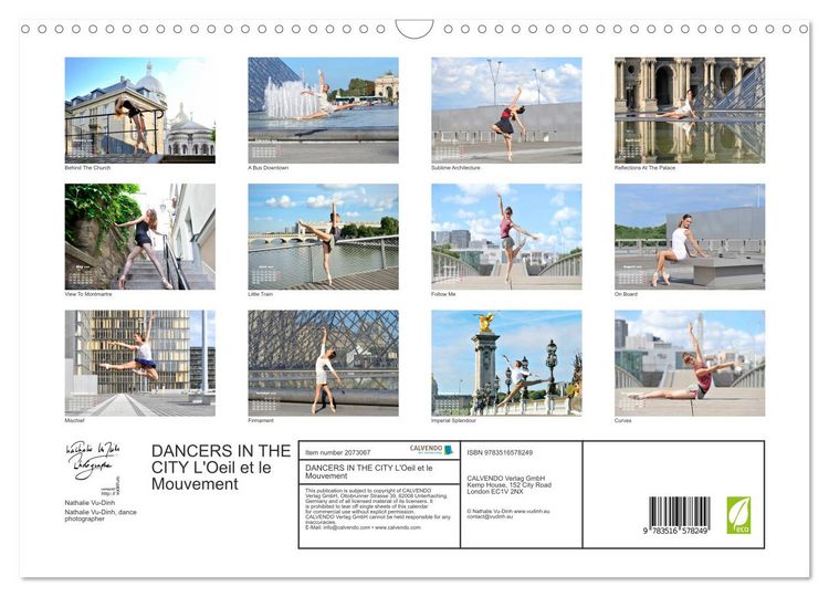 Produktbild: DANCERS IN THE CITY L'Oeil et le Mouvement (Wall Calendar 2026 DIN A3 landscape), CALVENDO 12 Month Wall Calendar