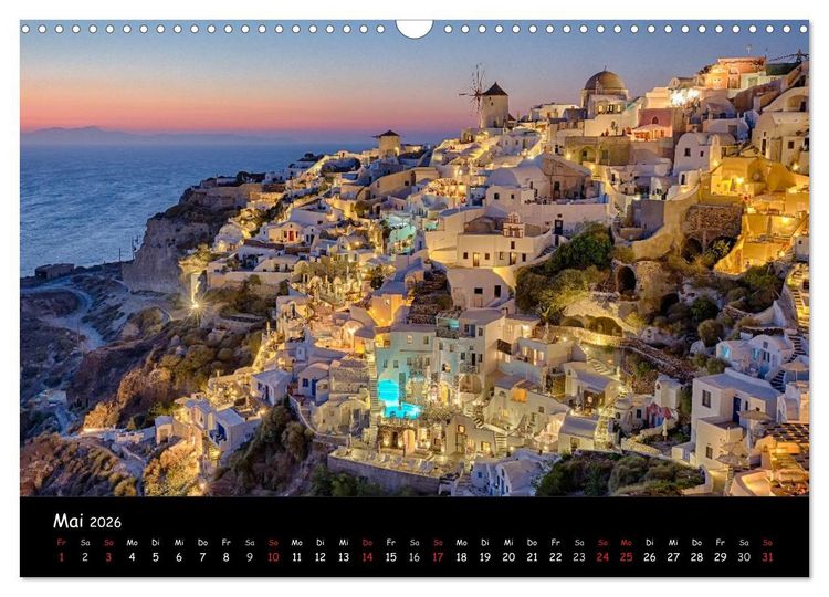 Produktbild: Leuchtende St&auml;dte (Wandkalender 2026 DIN A3 quer), CALVENDO Monatskalender