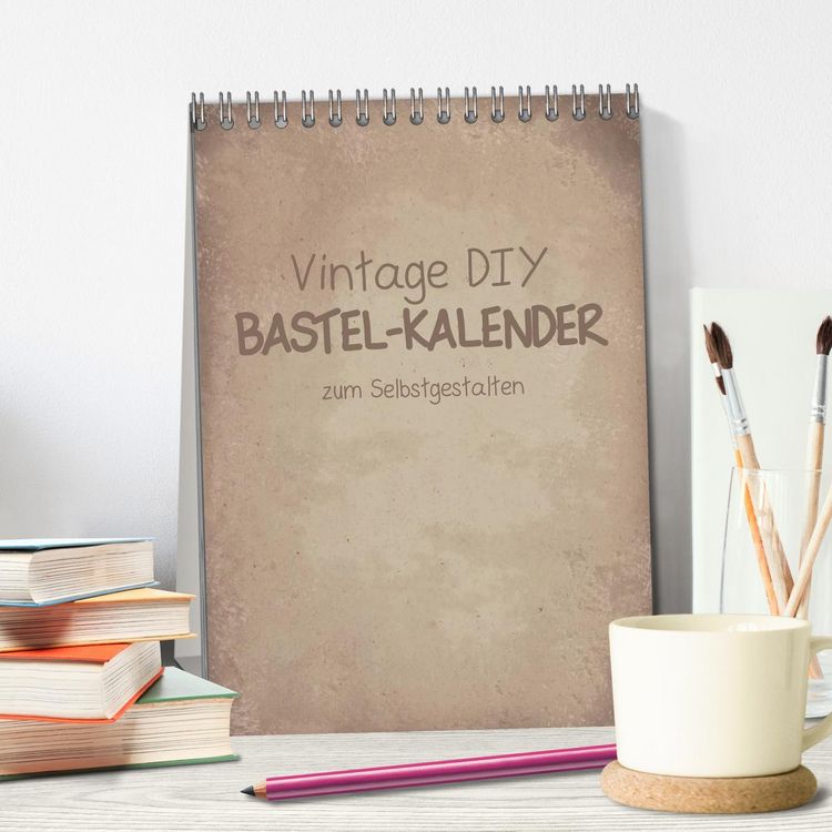 Produktbild: Vintage DIY Bastel-Kalender -Hochformat- (Tischkalender 2026 DIN A5 hoch), CALVENDO Monatskalender