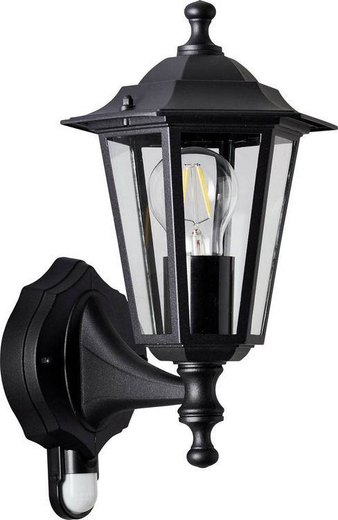 Produktbild: Brilliant Carleen 91019A06 Au&szlig;enwandleuchte mit Bewegungsmelder E27 Schwarz