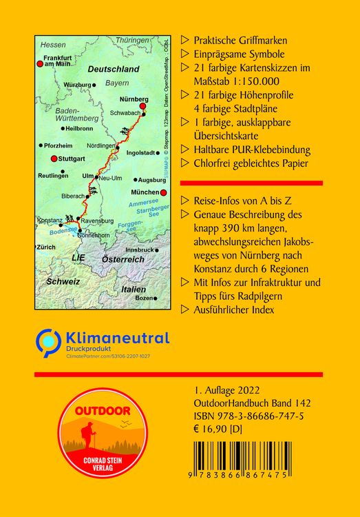 Produktbild: Jakobsweg N&uuml;rnberg &ndash; Konstanz