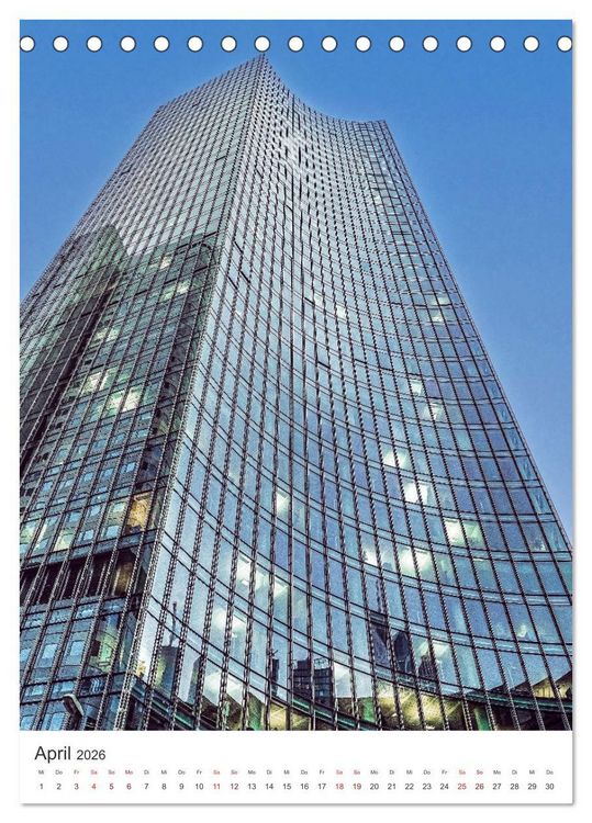 Produktbild: Frankfurt Turmvisionen (Tischkalender 2026 DIN A5 hoch), CALVENDO Monatskalender