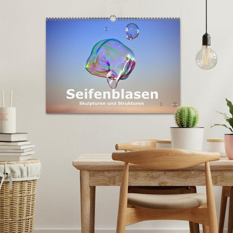 Produktbild: Seifenblasen Skulpturen und Strukturen (Wandkalender 2026 DIN A3 quer), CALVENDO Monatskalender