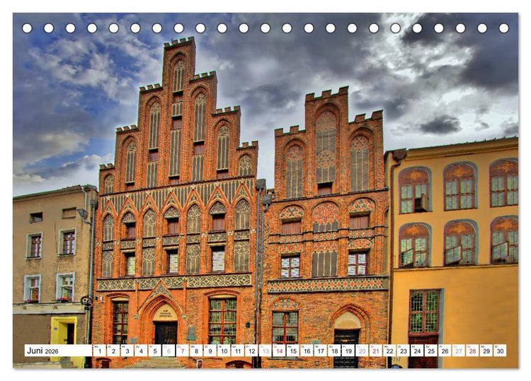 Produktbild: Thorn Torun - Die gotische Altstadt (Tischkalender 2026 DIN A5 quer), CALVENDO Monatskalender