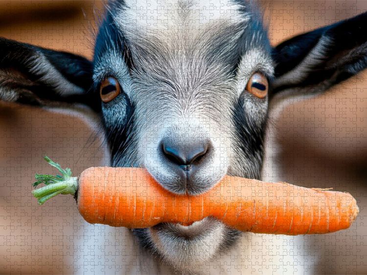Produktbild: CALVENDO Puzzle Ziegen | 1000 Teile Lege-Gr&ouml;&szlig;e 64x48cm Foto-Puzzle f&uuml;r gl&uuml;ckliche Stunden