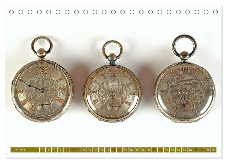 Produktbild: Taschenuhren (Tischkalender 2026 DIN A5 quer), CALVENDO Monatskalender