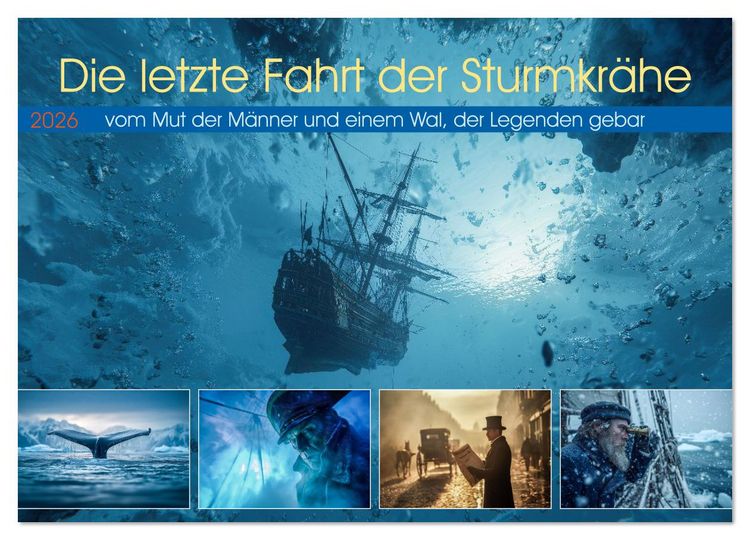 Produktbild: Die letzte Fahrt der Sturmkr&auml;he (Wandkalender 2026 DIN A2 quer), CALVENDO Monatskalender