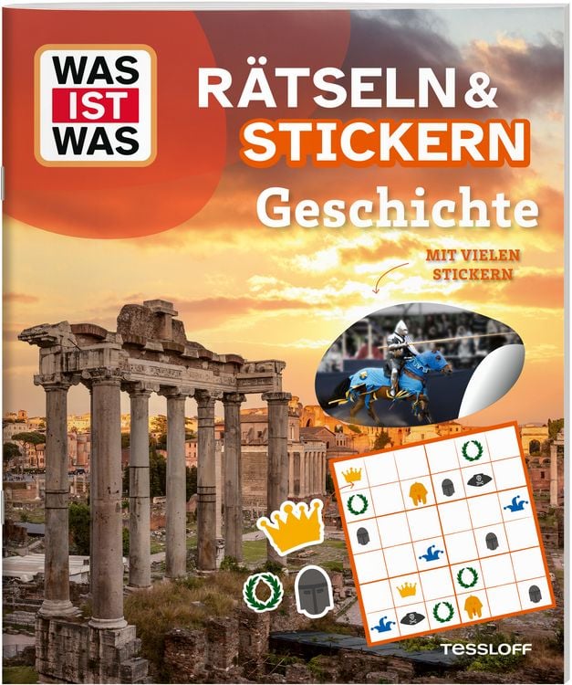 Produktbild: WAS IST WAS Rätseln und Stickern: Geschichte