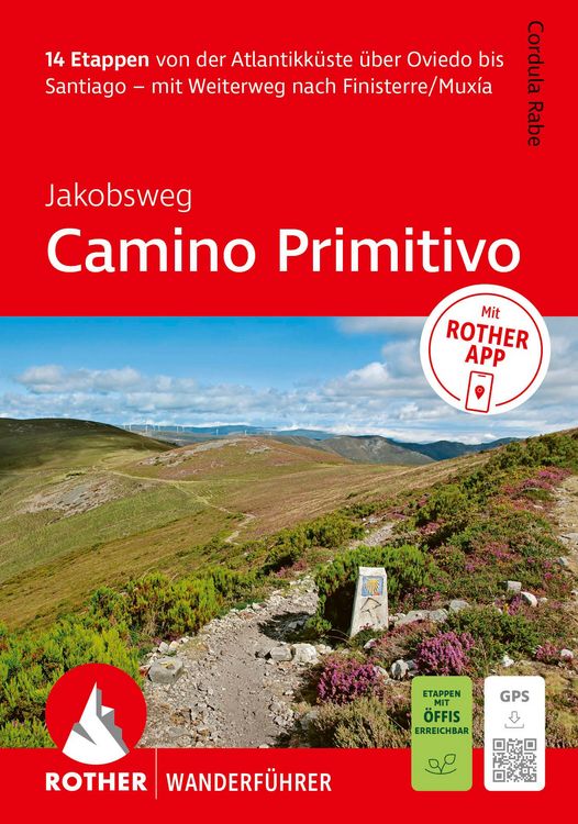 Produktbild: ROTHER Wanderf&uuml;hrer Jakobsweg &ndash; Camino Primitivo. 14 Etappen von der Atlantikk&uuml;ste &uuml;ber Oviedo bis Santiago