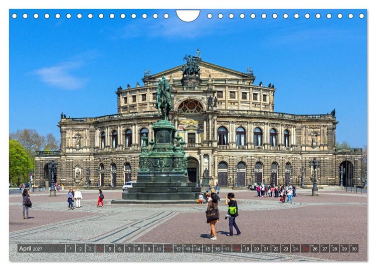 Produktbild: Dresden, ein Jahr an der Elbe (Wandkalender 2027 DIN A4 quer), CALVENDO Monatskalender
