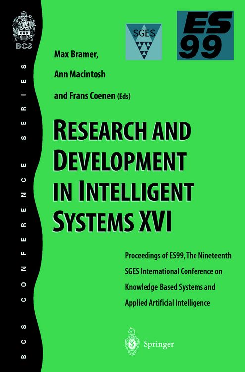 Produktbild: Research and Development in Intelligent Systems XVI