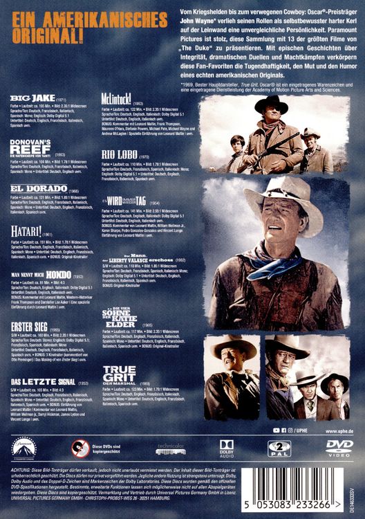 Produktbild: John Wayne - 13-Movie Collection [13 DVDs]