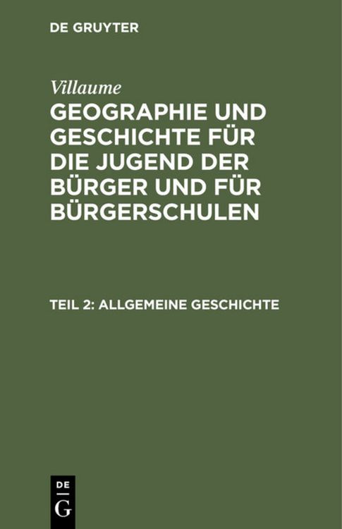 Produktbild: Allgemeine Geschichte