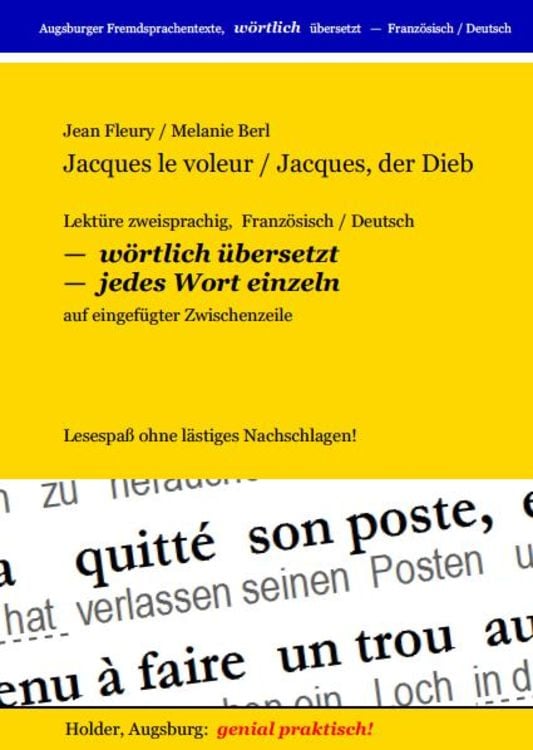 Produktbild: Jacques le voleur / Jacques, der Dieb