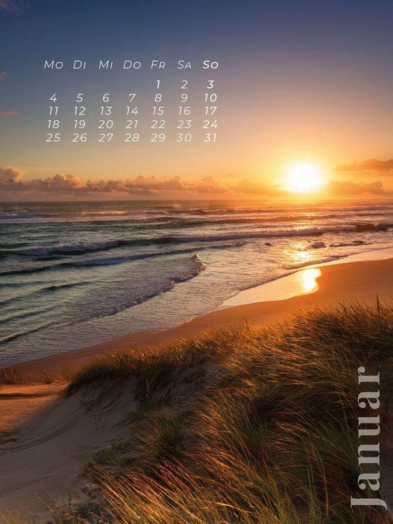Produktbild: Strandtr&auml;ume - Ein Jahr am Meer Kalender 2027