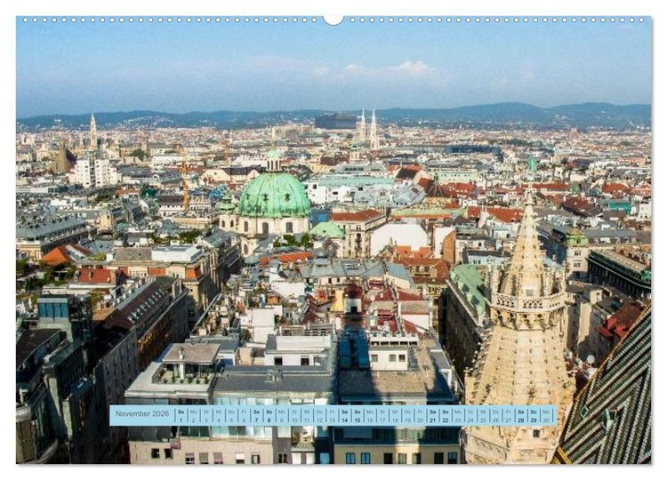 Produktbild: Wien f&uuml;r Liebhaber und Interessierte (hochwertiger Premium Wandkalender 2026 DIN A2 quer), Kunstdruck in Hochglanz