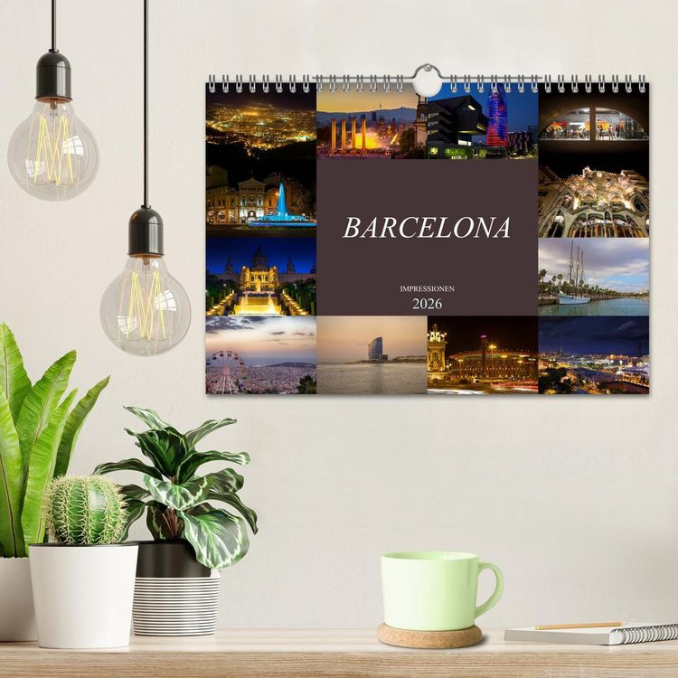 Produktbild: Barcelona Impressionen (Wandkalender 2026 DIN A4 quer), CALVENDO Monatskalender
