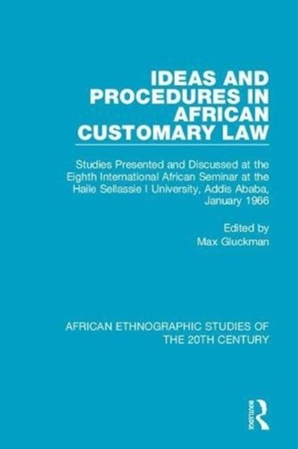 Produktbild: Ideas and Procedures in African Customary Law