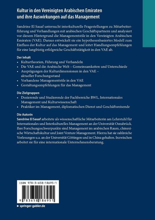 Produktbild: Kultur in den Vereinigten Arabischen Emiraten und ihre Auswirkungen auf das Management