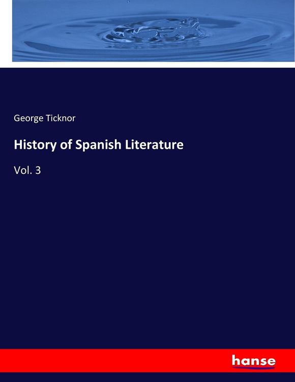 Produktbild: History of Spanish Literature