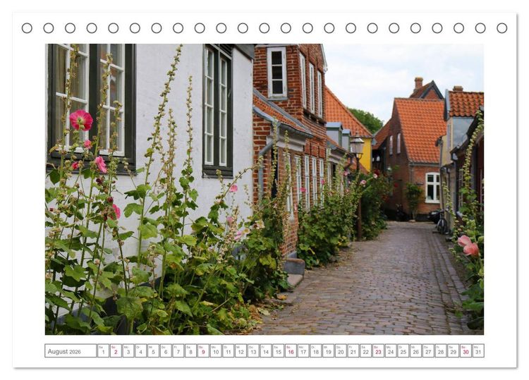 Produktbild: Ribe, D&auml;nemarks alte Stadt mit Mittelaltercharme und Wikinger-Vergangenheit (Tischkalender 2026 DIN A5 quer), CALVENDO Monatskalender