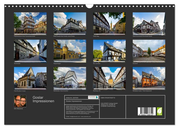 Produktbild: Goslar Impressionen (Wandkalender 2026 DIN A3 quer), CALVENDO Monatskalender