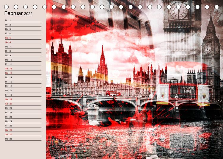Produktbild: STADTSZENEN Modern und dekorativ (Tischkalender 2022 DIN A5 quer)