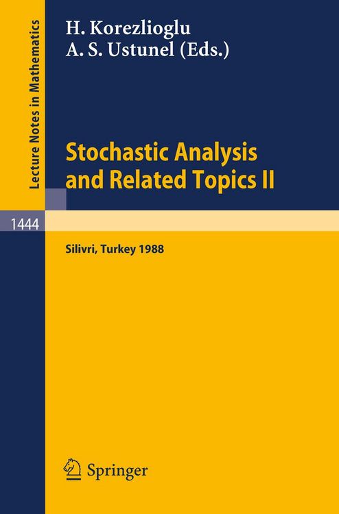 Produktbild: Stochastic Analysis and Related Topics II