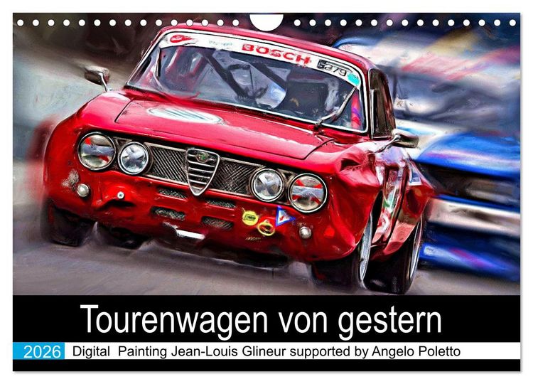 Produktbild: Tourenwagen von gestern (Wandkalender 2026 DIN A4 quer), CALVENDO Monatskalender