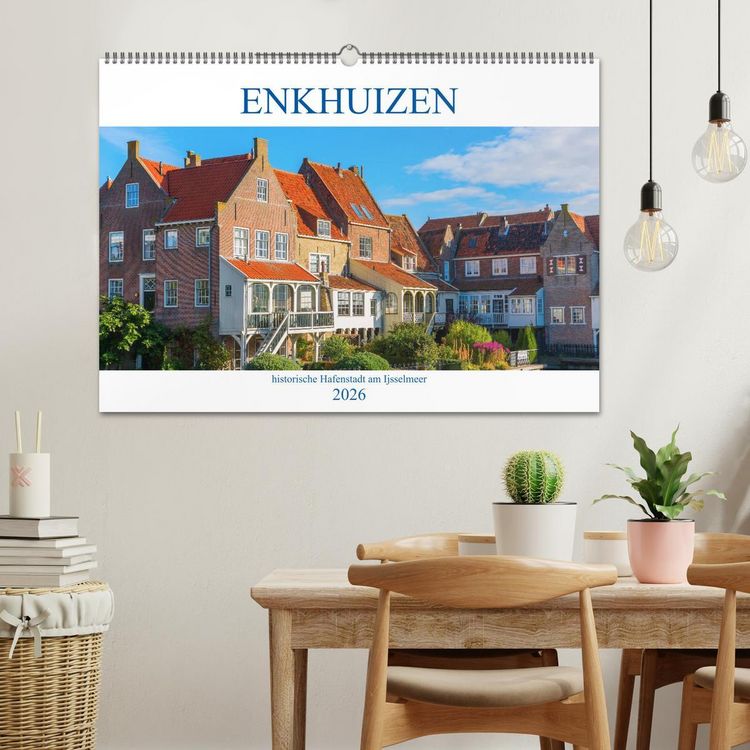 Produktbild: Enkhuizen - historische Hafenstadt am Ijsselmeer (Wandkalender 2026 DIN A2 quer), CALVENDO Monatskalender