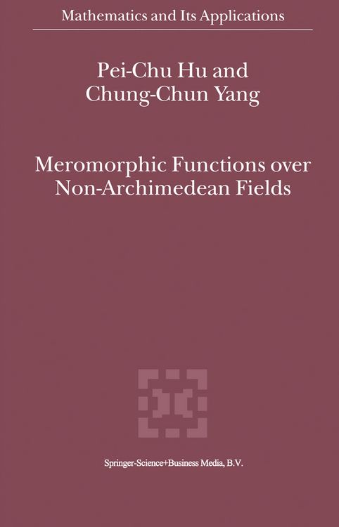 Produktbild: Meromorphic Functions over Non-Archimedean Fields