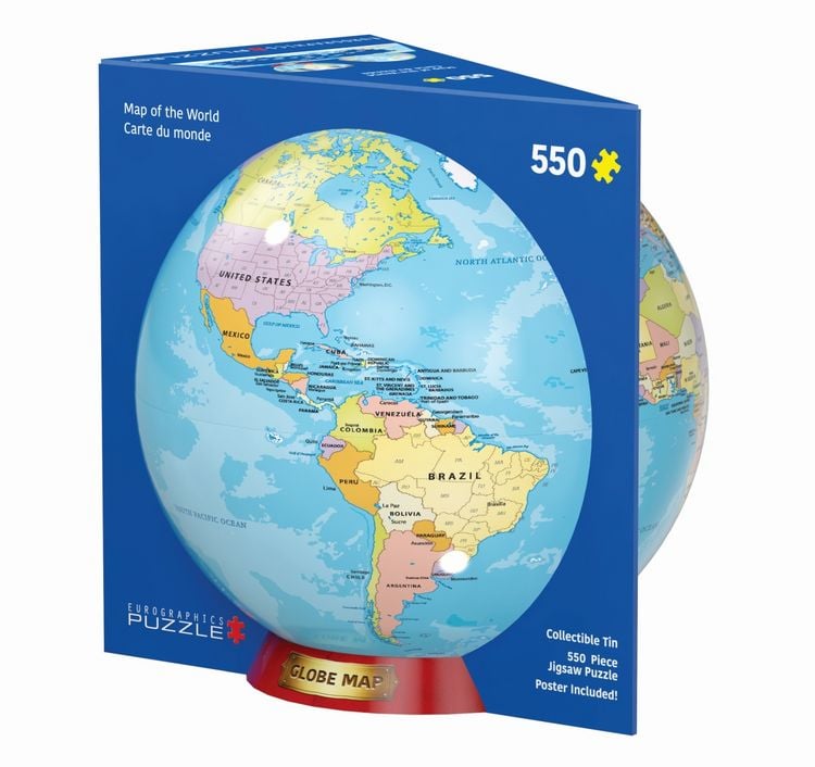 Produktbild: Map of the World Tin