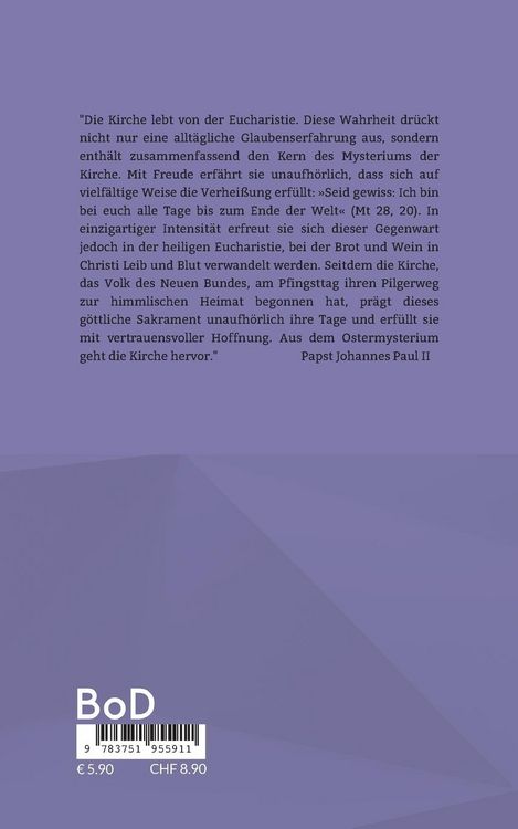 Produktbild: Enzyklika Ecclesia Eucharistia