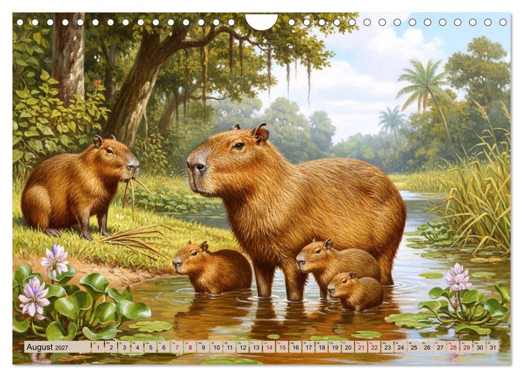 Produktbild: S&uuml;damerikas Tiere wie aus alten B&uuml;chern (Wandkalender 2027 DIN A4 quer), CALVENDO Monatskalender