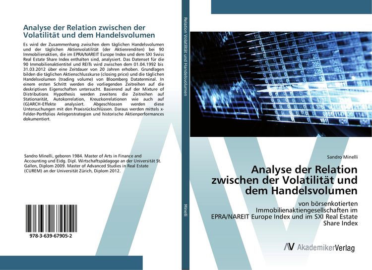 Produktbild: Analyse der Relation zwischen der Volatilit&auml;t und dem Handelsvolumen