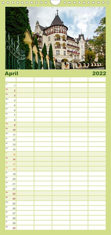 Produktbild: Familienplaner Kurort Karlsbad (Wandkalender 2022 , 21 cm x 45 cm, hoch)